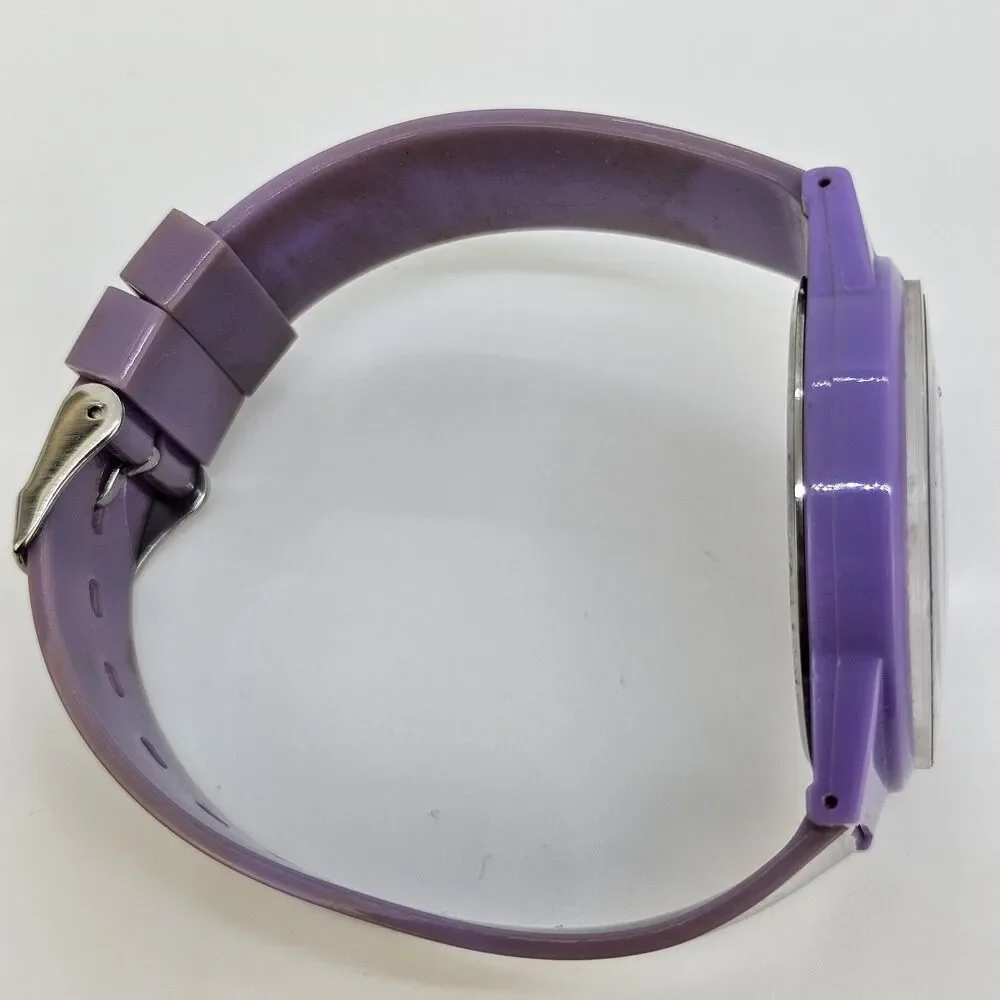 Studio Women's Watch 40MM‎ Lavender Dial Lavender Plastic Bands New Battery